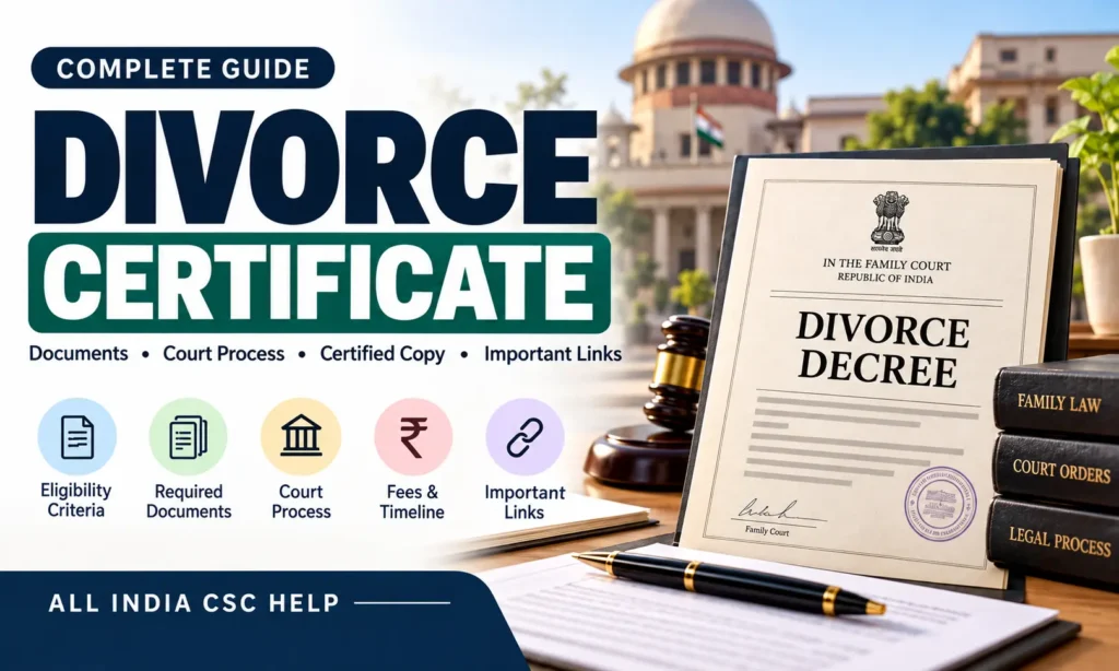 divorce certificate